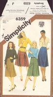 Simplicity 6359 Set of Skirts, Size 14, Cut, Complete