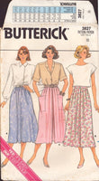 Butterick 3827 Sewing Pattern, Skirt, Size 8, Cut, Complete