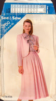 See&Sew 5700 Sewing Pattern, Jacket and Skirt, Size 8-10-12, Uncut Factory Folded