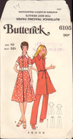 Butterick 6105 Sewing Pattern, Dress and Pants, Size 10, Cut, Complete