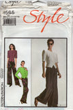 Style 1565 Lined Jacket with Two Sleeve Lengths and Wide Length Pants, Uncut, Factory Folded, Sewing Pattern Size 14-18