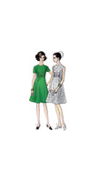 Vogue 7487 Sleeveless or Short Sleeve, High-Fitted, Princess Seam Dress, Uncut, Factory Folded Sewing Pattern Size 10
