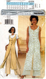 Butterick 3303 Long, Coat-Length Vest and Wide Pants, Uncut, Factory Folded, Sewing Pattern Size 6-10