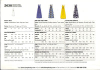 Simplicity 2638 Deep V-Neckline Maxi Dress, Uncut, Factory Folded Sewing Pattern Multi Size 6-16
