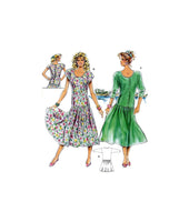 Burda 5752 Raglan Sleeve, Scoop Neck Drop Waist Dress with Two Sleeve Lengths, Uncut, Factory Folded Sewing Pattern Multi Size 12-20