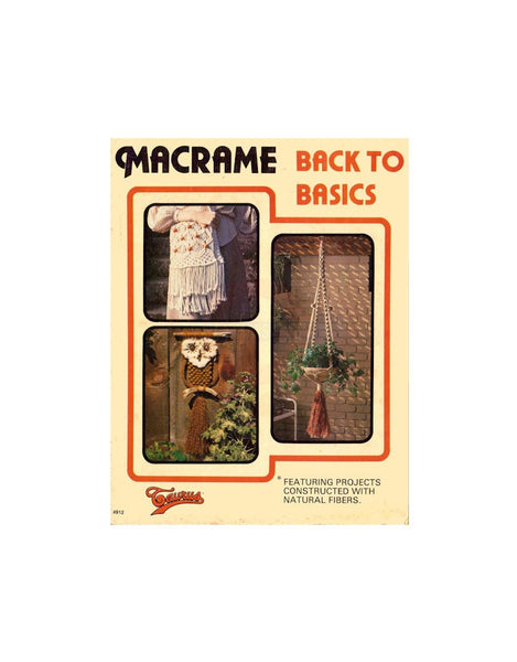 Macrame Back to Basics - 6 vintage 70s macrame patterns Instant Download PDF 16 pages