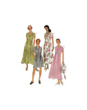 McCall's 9251 Notched Collar Dress with A-Line Skirt in Two Lengths, Uncut, Factory Folded Sewing Pattern Size 8-12