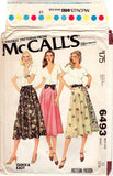 McCall's 6493 Full Gathered, Flared Skirts in Two Lengths, Uncut, Factory Folded Sewing Pattern Size 12 Waist 26.5"