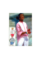 Simplicity 7323 Longline Shirts with Shaped or Hi-Low Hemline and Two Sleeve Lengths, Uncut, Factory Folded Sewing Pattern Size 10-12