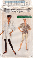 Vogue 7733 Longline Shirt and Leggings, Uncut, Factory Folded Sewing Pattern Size 12-16