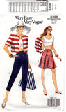 Vogue 8398 Summer Jacket, Skirt, Pants and Top, Uncut, Factory Folded Sewing Pattern Size 6-10
