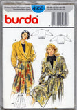Burda 4950 Boxy Above Hip Jacket and Wide Pantskirt/Culottes, Uncut, Factory Folded Sewing Pattern Multi Size 12-22