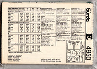Burda 4950 Boxy Above Hip Jacket and Wide Pantskirt/Culottes, Uncut, Factory Folded Sewing Pattern Multi Size 12-22