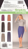 Simplicity 1559 Sewing Pattern, Pants and Skirts, Size 8-14, Uncut, Factory Folded