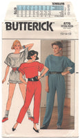 Butterick 6770 Loose Fitting, Blouson Jumpsuit in Three Lengths, Uncut, Factory Folded Sewing Pattern Size 12-16