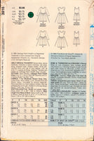 Butterick 3916 Sewing Pattern, Cabbage Patch Kids Girls' Dress, Child Size 7-8-10, Cut, Complete, Doll Pattern Incl., With or w/o Transfers