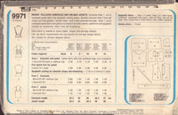 Simplicity 9971 Sewing Pattern, Camisoles and Jackets, Size 6-8, Partially Cut, Complete