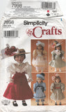 Simplicity 7998 Clothes and Accessories for 18" (45.5 cm) Doll, Uncut, Factory Folded Sewing Pattern One Size