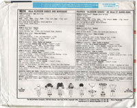 McCall's 9074 Blossom Babies (46 cm high doll) and Clothing, Uncut, Factory Folded Sewing Pattern
