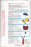 Kwik Sew 3833 Children's Cap, Tie, Purse and Flower Accessory, Uncut, Factory Folded Sewing Pattern Various Sizes