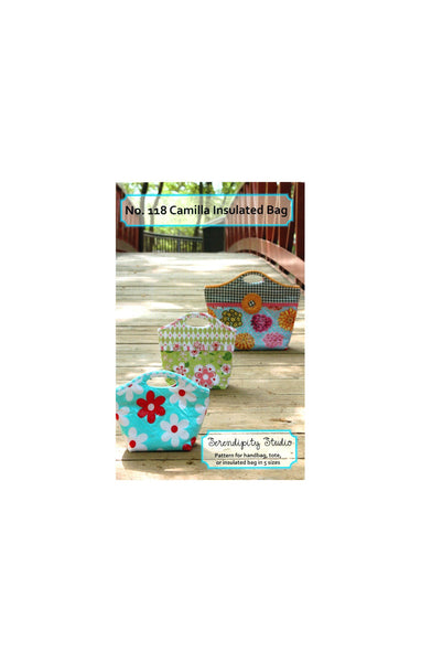 Serendipity Studio 118 'Camilla' Insulated Bag in Five Sizes, Uncut, Factory Folded, Sewing Pattern Various Sizes