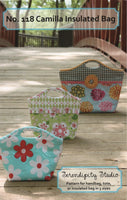 Serendipity Studio 118 'Camilla' Insulated Bag in Five Sizes, Uncut, Factory Folded, Sewing Pattern Various Sizes