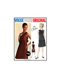 60s Slightly A-line, Mod Dress with Bias Bodice, Bust 32" (81 cm) Vogue 1716, Vintage Sewing Pattern Reproduction