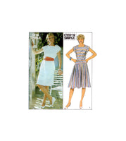Style 3895 Drop Waist Summer Dress, Uncut, Factory Folded Sewing Pattern Size 12