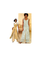 Butterick 3303 Long, Coat-Length Vest and Wide Pants, Uncut, Factory Folded, Sewing Pattern Size 6-10