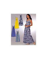 Simplicity 2638 Deep V-Neckline Maxi Dress, Uncut, Factory Folded Sewing Pattern Multi Size 6-16