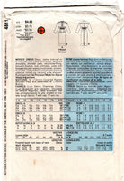 Butterick 4811 Blouson Bodice Shirt Dress in Two Lengths, Uncut, Factory Folded, Sewing Pattern Size 8-12