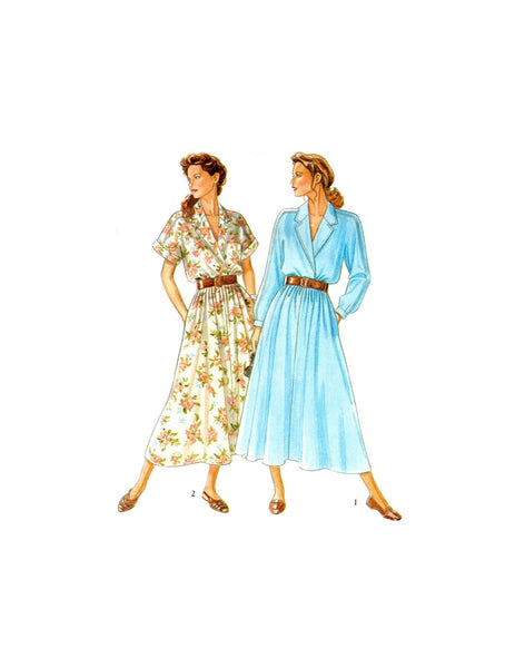 New Look 6558 Blouson Bodice, Raglan Sleeve Dress with Full Skirt, Uncut, Factory Folded Sewing Pattern Multi Size 8-20