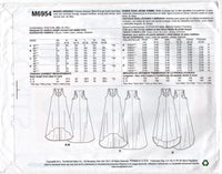 McCall's 6954 Tent Dress with Shaped Hemline, Uncut, Factory Folded Sewing Pattern Multi Size (4-14 or 16-26)