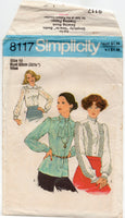 Simplicity 8117 Long Sleeve Blouses with Collar and Trim Variations, Cut, Complete Sewing Pattern Size 10