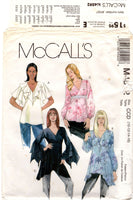 McCall's 4592 High Waist Tops and Tunics with Sleeve and Hem Variations, Uncut, Factory Folded Sewing Pattern Size 10-16