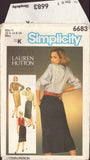Simplicity 6683, Sewing Pattern, Skirts, Size 10-12-14, Uncut, Factory Folded