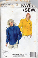 Kwik Sew 1644 Loose Fitting, Raglan Sleeve Tops with Long Back and Side Slits, Uncut, Factory Folded Sewing Pattern Multi Size XS-L