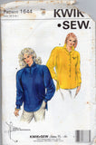 Kwik Sew 1644 Loose Fitting, Raglan Sleeve Tops with Long Back and Side Slits, Uncut, Factory Folded Sewing Pattern Multi Size XS-L