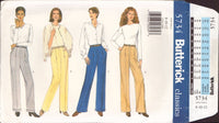 Butterick 5734 Sewing Pattern, Pants, Size 8-10-12, Uncut, Factory Folded