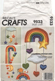 McCall's 9523 Rainbow Brite Baby Nursery Mobiles, Uncut, Factory Folded Sewing Pattern Various Sizes
