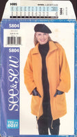 See&Sew 5804 Sewing Pattern, Jacket, Size 6-8-10, Uncut, Factory Folded