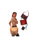 McCall's 7228 Fringed Shoulder, Tote, Duffle, Backpack, Water Bottle Bags, Uncut, Factory Folded Sewing Pattern Various Sizes