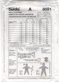 Burda 8591 Clothing for 31 cm and 38 cm Dolls and Portable Baby Doll Basinette, Uncut, Factory Folded Sewing Pattern