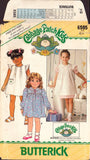 Butterick 6595 Sewing Pattern, Cabbage Patch Kids Girls' Dress, Size 3, Cut, Complete, No Transfers