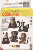 McCall's 7169 Toddler Lion, Skunk, Monkey, Elephant and Panda Costumes, Uncut, Factory Folded Sewing Pattern Size 1