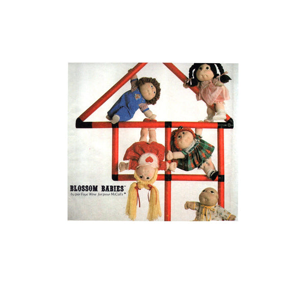 McCall's 9074 Blossom Babies (46 cm high doll) and Clothing, Uncut, Factory Folded Sewing Pattern