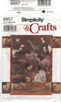 Simplicity 8957 28" (71 cm) Decorative Life Size Geese and 9" (23 cm) Gosling, Uncut, Factory Folded Sewing Pattern