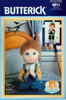 Butterick 4011 Special Blessings 18" (46 cm) Doll and Clothing, Missing Transfers Uncut, Factory Folded Sewing Pattern