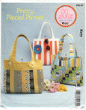 Ellie Mae Designs K177 Pretty Pieced Purses/Handbags, Uncut, Factory Folded, Sewing Pattern Various Sizes