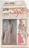 Style 4718 Bride's Dress, Bridal Gown and Bridesmaid's Dresses, Uncut, Factory Folded Sewing Pattern Size  12 or 14